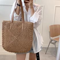 Bolsa Feminina de Palha Grande de praia coleção nova verão Bolsa Feminina de Palha Grande de praia coleção nova verão