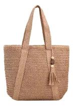 Bolsa Feminina De Palha Grande Moda Praia Piscina Verão Top Bolsa Feminina De Palha Grande Moda Praia Piscina Verão Top