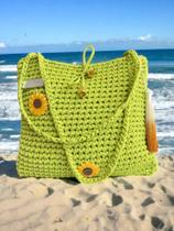 Bolsa Feminina De Praia Piscina Ecobag Sacola Pronta Entrega Crochê - Não possui marca