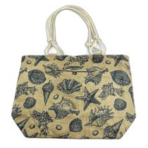 Bolsa Feminina De Praia Sacola Grande Com Forro Fundo Do Mar Oceano