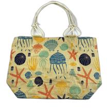 Bolsa Feminina De Praia Sacola Grande Com Forro Fundo Do Mar Oceano Bolsa Feminina De Praia Sacola Grande Com Forro Fundo Do Mar Oceano