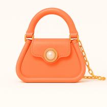 Bolsa Feminina de Silicone Ergonômica com Corrente e Alça de Mão