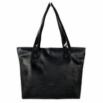 Bolsa Feminina Dia Dia Casual Arabescos Preto Magicc Bolsas Bolsa Feminina Dia Dia Casual Arabescos Preto Magicc Bolsas