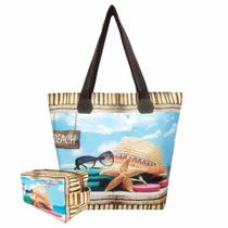 Bolsa Feminina e Necessaire Chapéu e Estrela-do-Mar Magicc Bolsas