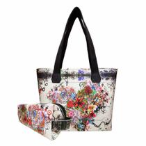 Bolsa Feminina e Necessaire Coração Magicc Bolsas Bolsa Feminina e Necessaire Coração Magicc Bolsas