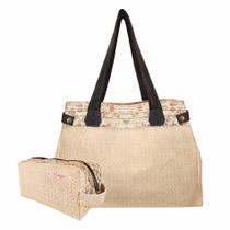 Bolsa Feminina e Necessaire Floral Magicc Bolsas Bolsa Feminina e Necessaire Floral Magicc Bolsas