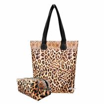 Bolsa Feminina e Necessaire Oncinha Magicc Bolsas