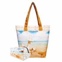 Bolsa Feminina e Necessaire Praia Âncora Magicc Bolsas