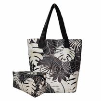 Bolsa Feminina e Necessaire Tropical Folhagem Magicc Bolsas