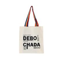 Bolsa Feminina Ecobag 100% algodão DEBOCHADA(Alça arco-íris) - CARIOCA MAIS