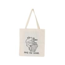 Bolsa Feminina Ecobag 100% algodão Estampa LADO DOCE