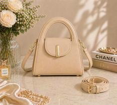 Bolsa Feminina Elegante Estruturada Alça Dupla Luxo Compacta Dia a Dia