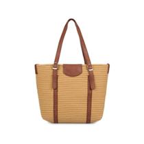 Bolsa Feminina em Algodão Alças Com Material Sintético Ideal para PraiaePasseios