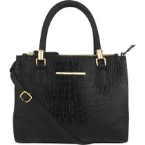 Bolsa feminina em couro croco Vitoria Heinz 1053