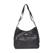 Bolsa Feminina em Couro Legítimo com Zíper e Alças de Ombro Bolsa Feminina em Couro Legítimo com Zíper e Alças de Ombro