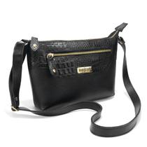 Bolsa Feminina em Couro Legitimo Pequena Alça Transversal Metais Dourados Road Seven Bolsa Feminina em Couro Legitimo Pequena Alça Transversal Metais Dourados Road Seven