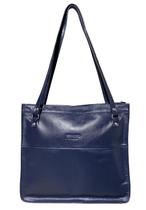 Bolsa Feminina Em Couro Legitimo Trabalho Faculdade Espaçosa Clássica Alça