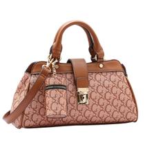 Bolsa Feminina em Material Sintético com Puxadores Personalizados, Forro Estilizado, 2 Divisórias e Bolsa Extra Removível Elegância e Praticidade