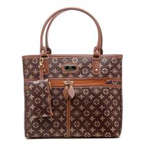Bolsa Feminina Estampada Grande De Ombro Com Porta Moedas Estilosa e Casual Alice Monteiro