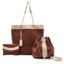 Bolsa Feminina Estilo SACO com Porta Óculos