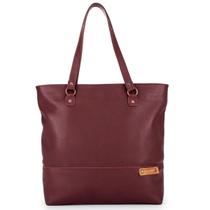 Bolsa Feminina estilo Sacola de ombro lateral couro legítimo
