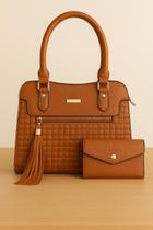 Bolsa Feminina Estruturada com Alça de Mão e Transversal Média Elegante, Versátil Ideal para o Dia a Dia com Muito Estilo