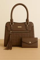 Bolsa Feminina Estruturada com Alça de Mão e Transversal Média Elegante, Versátil Ideal para o Dia a Dia com Muito Estilo