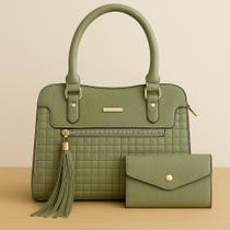 Bolsa Feminina Estruturada com Alça de Mão e Transversal Média Elegante, Versátil Ideal para o Dia a Dia com Muito Estilo