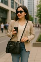 Bolsa Feminina Estruturada com Alça de Mão e Transversal Média Elegante, Versátil Ideal para o Dia a Dia com Muito Estilo