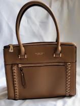 Bolsa Feminina Executiva Média Golden Fênix Premium Caqui