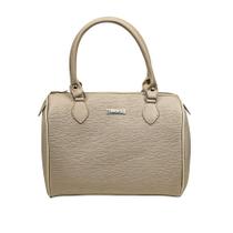 Bolsa Feminina Executiva Shamrock Transversal De Ombro Média Bege Lançamento