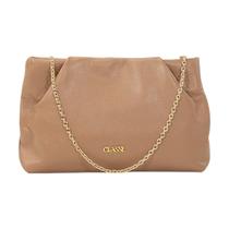 Bolsa Feminina Festa Classe Couro Alça Corrente Crossbody Bolsa Feminina Festa Classe Couro Alça Corrente Crossbody