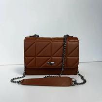Bolsa Feminina FP Couro Legitimo Mini Vellora Alça Corrente Tendencia Moda Bolsa Feminina FP Couro Legitimo Mini Vellora Alça Corrente Tendencia Moda