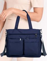 Bolsa Feminina Grande Alça Transversal Faculdade Maleta