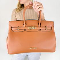 Bolsa feminina grande com alça de mão