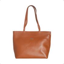 Bolsa Feminina Grande Dayane Magalhães Couro Marrom