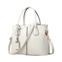 Bolsa Feminina Grande de Couro PU - Sacola de Ombro Quadrada e Crossbody