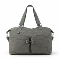 Bolsa Feminina Grande Nylon Impermeável Tiracolo Multi Bolsos Academia Viagem Trabalho Alça Ajuste