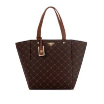 Bolsa Feminina Grande Rafitthy Monograma Marrom