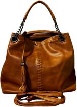 Bolsa Feminina Grande Tipo Saco Couro Pu Luxo - Espaçosa e Elegante