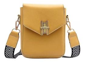 Bolsa Feminina H Transversal Alça Preto Novo