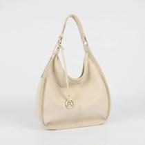 Bolsa Feminina Hobo De Ombro Grande Texturizada Com Zíper