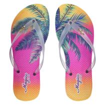 Bolsa Feminina Impermeavel Com Chinelo Transparente Coqueiro Magicc Bolsas