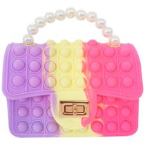 Bolsa feminina infantil popit anti stress com duplo mode de alça