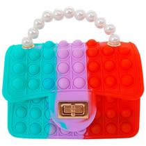 Bolsa feminina infantil popit anti stress com duplo mode de alça