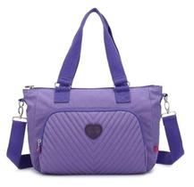 Bolsa Feminina Kika Tactel Ombros Transversal