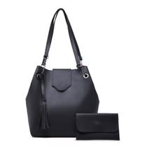 Bolsa feminina Kit 2 em 1 Bolsa Saco + Carteira Feminina