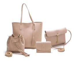 Bolsa Feminina Kit 4 Itens Bolsa Sacola+Festa+Saco+Carteira Bolsa Feminina Kit 4 Itens Bolsa Sacola+Festa+Saco+Carteira
