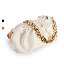 Bolsa Feminina Klizz Chain Em Couro Corrente Dourada Luxo Br