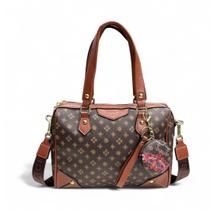 Bolsa Feminina Lace Lore Monograma Premium, Espelho Duplo e Design Brasileiro